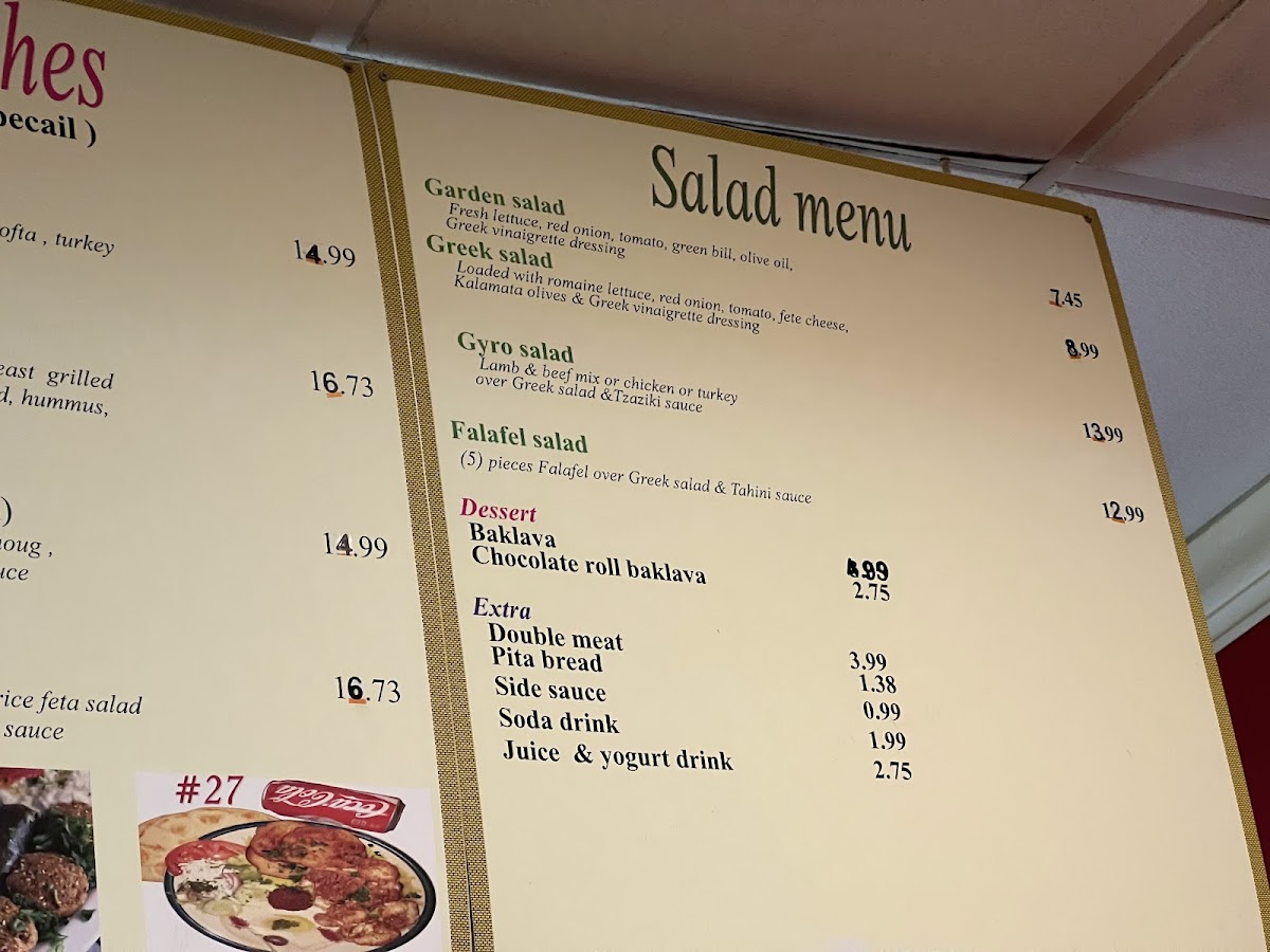 Sultan Gyro and Shawarma Grill Menu - Image 2