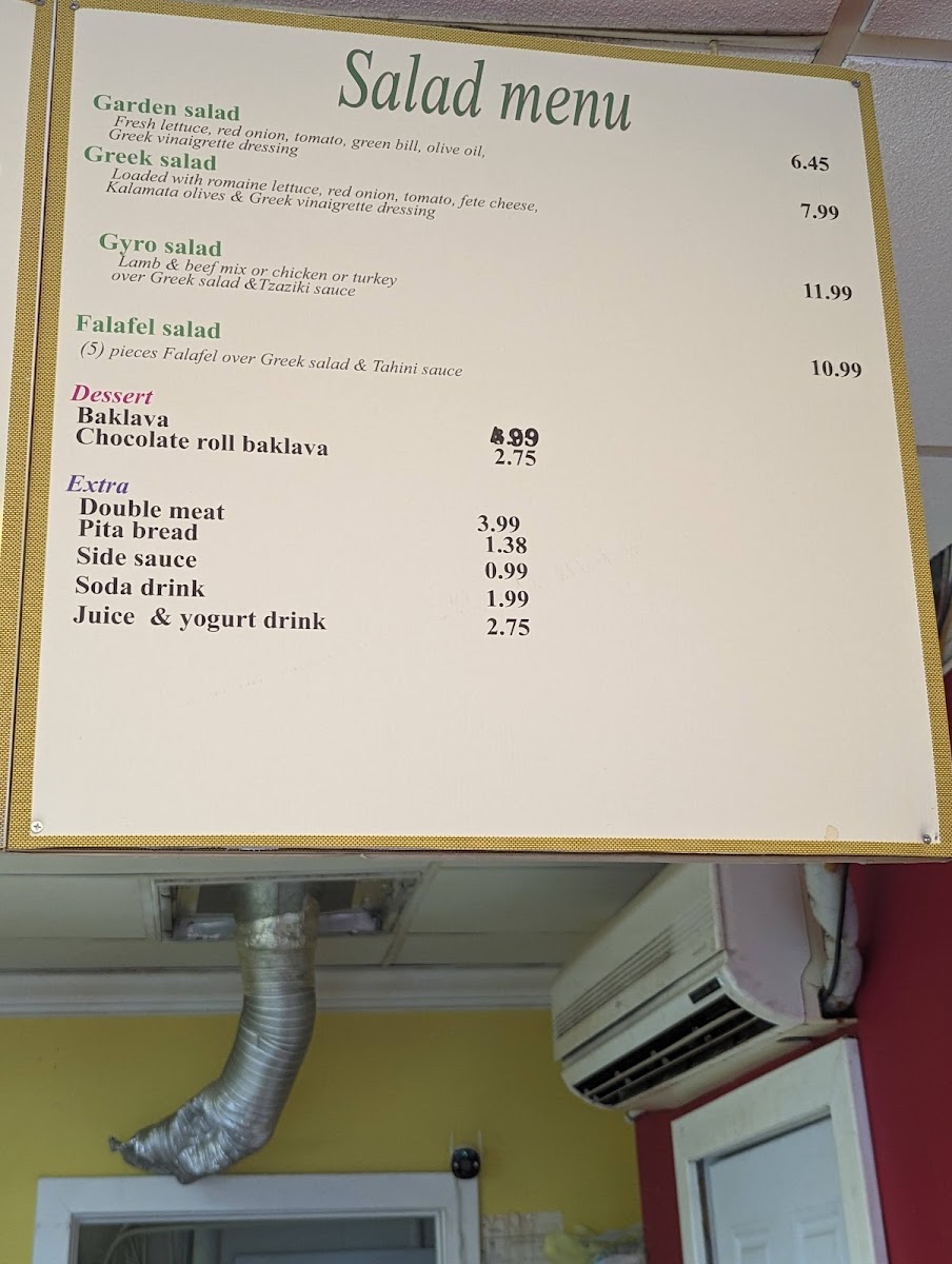 Sultan Gyro and Shawarma Grill Menu - Image 4
